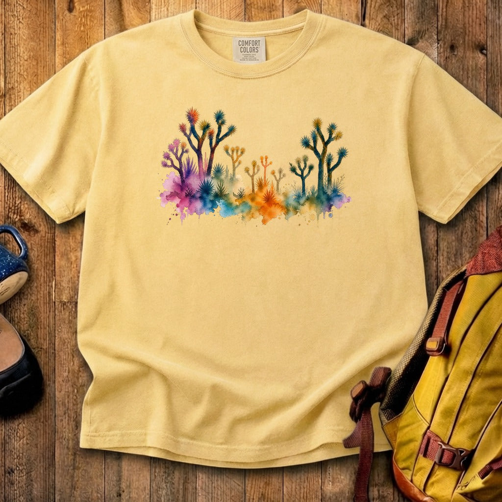 Watercolor Joshua Tree National Park Cotton T-Shirt