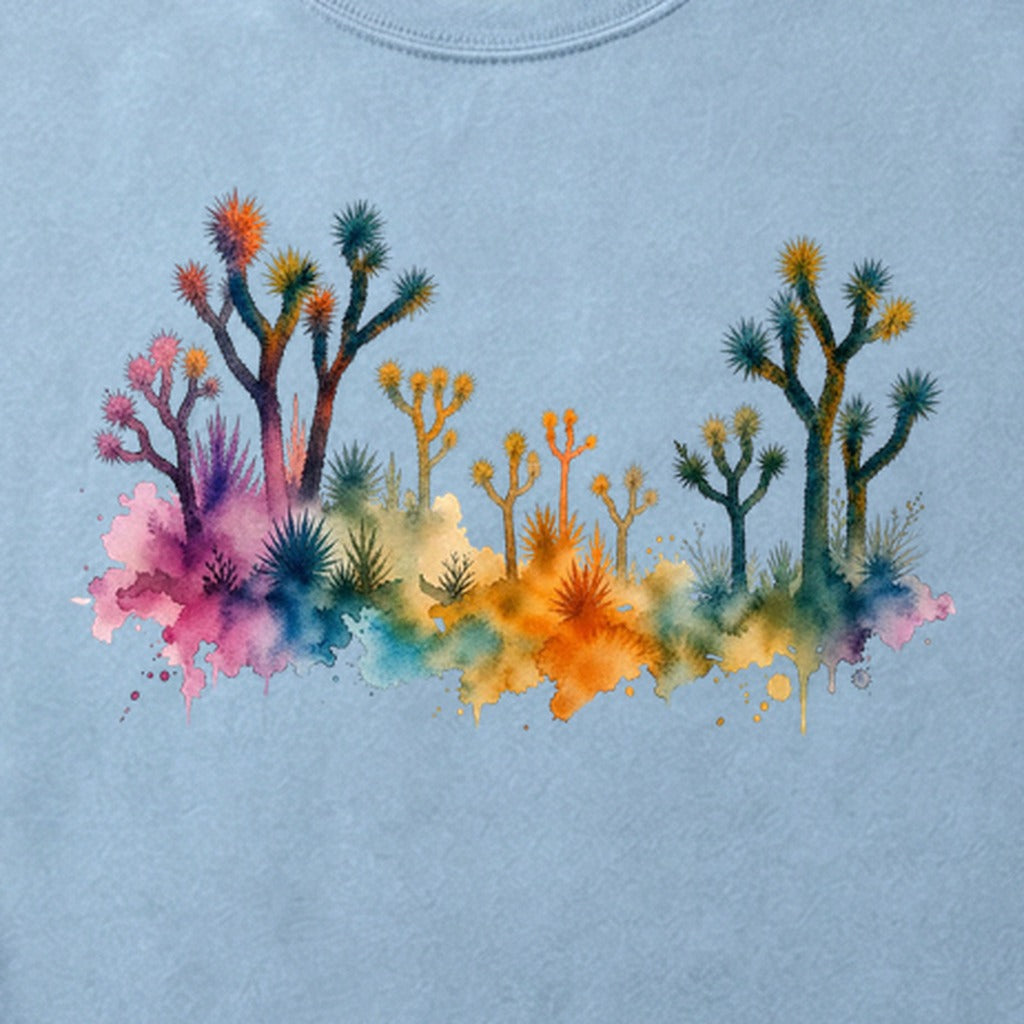 Watercolor Joshua Tree National Park Cotton T-Shirt