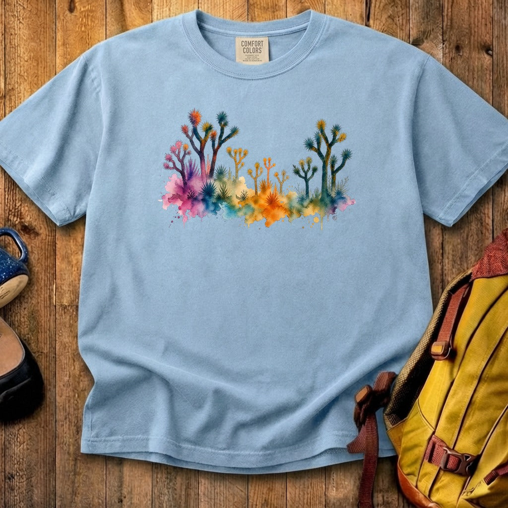 Watercolor Joshua Tree National Park Cotton T-Shirt