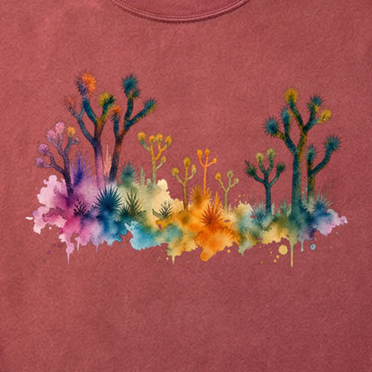 Watercolor Joshua Tree National Park Cotton T-Shirt