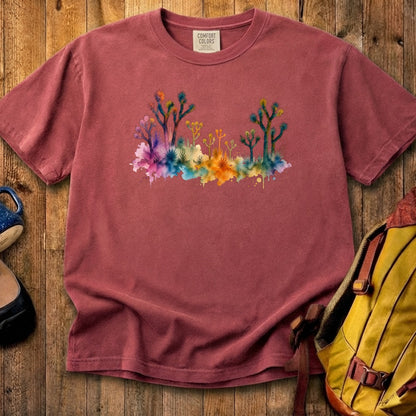 Watercolor Joshua Tree National Park Cotton T-Shirt