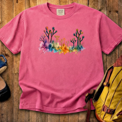 Watercolor Joshua Tree National Park Cotton T-Shirt