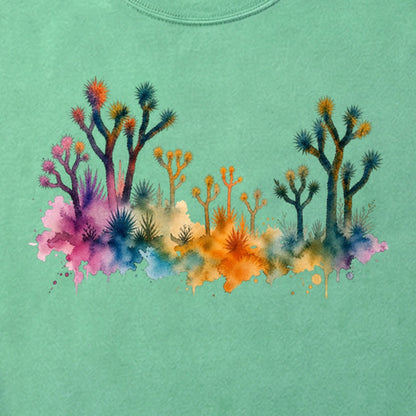 Watercolor Joshua Tree National Park Cotton T-Shirt
