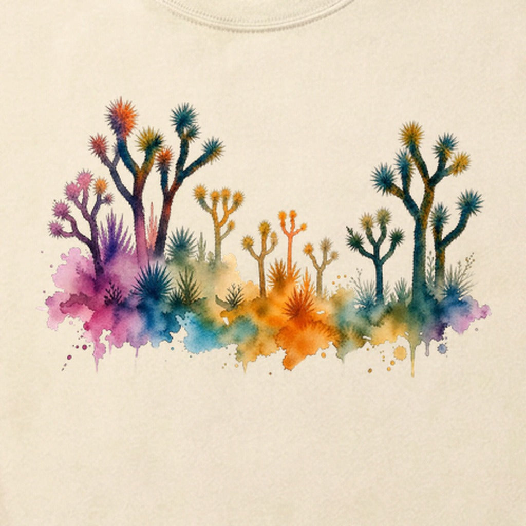 Watercolor Joshua Tree National Park Cotton T-Shirt