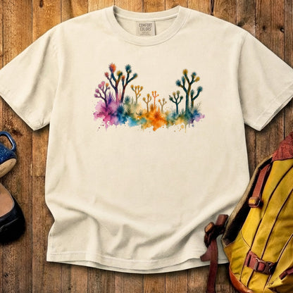 Watercolor Joshua Tree National Park Cotton T-Shirt