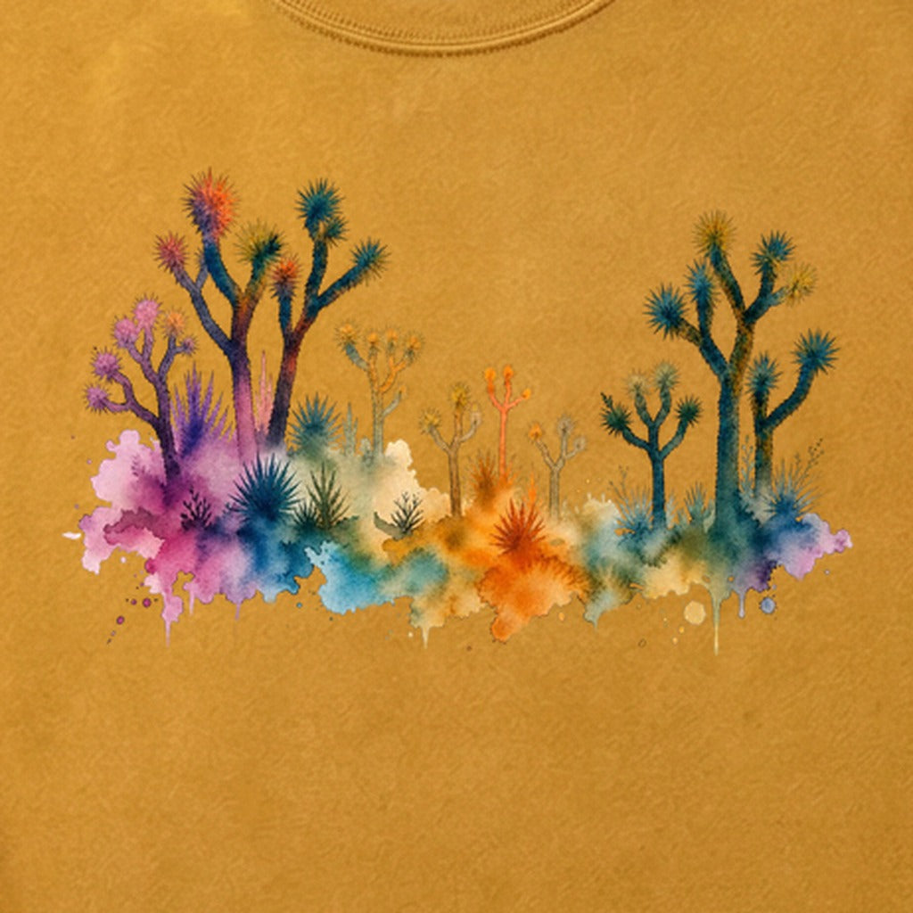 Watercolor Joshua Tree National Park Cotton T-Shirt