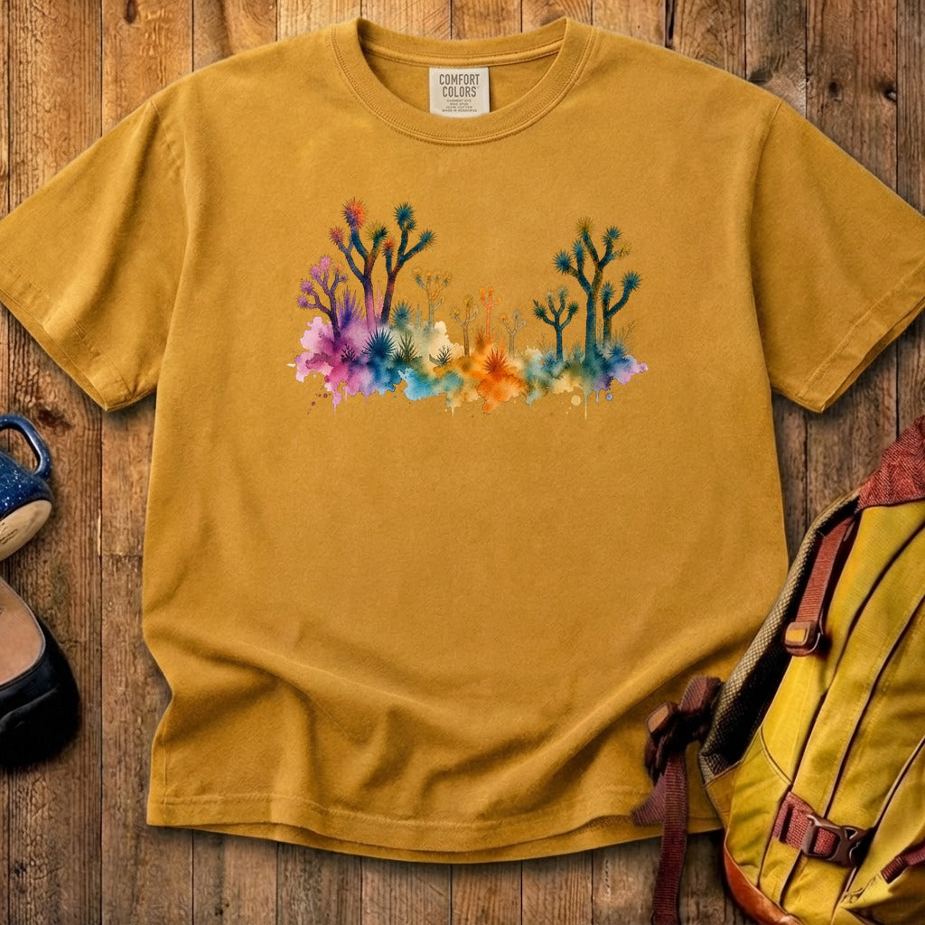 Watercolor Joshua Tree National Park Cotton T-Shirt