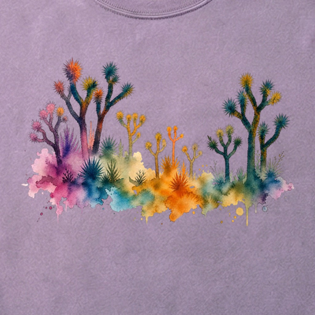 Watercolor Joshua Tree National Park Cotton T-Shirt