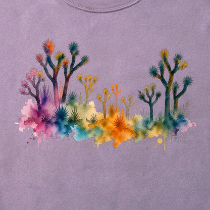 Watercolor Joshua Tree National Park Cotton T-Shirt