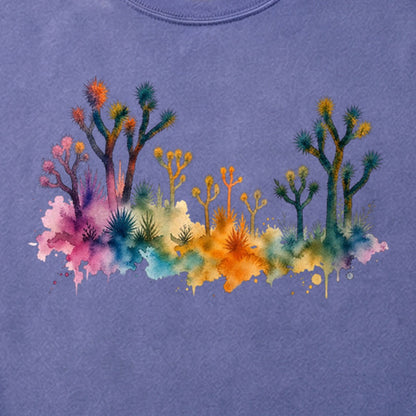 Watercolor Joshua Tree National Park Cotton T-Shirt