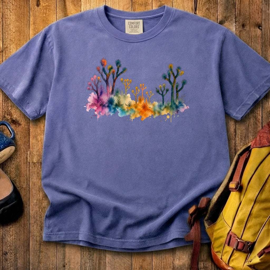 Watercolor Joshua Tree National Park Cotton T-Shirt
