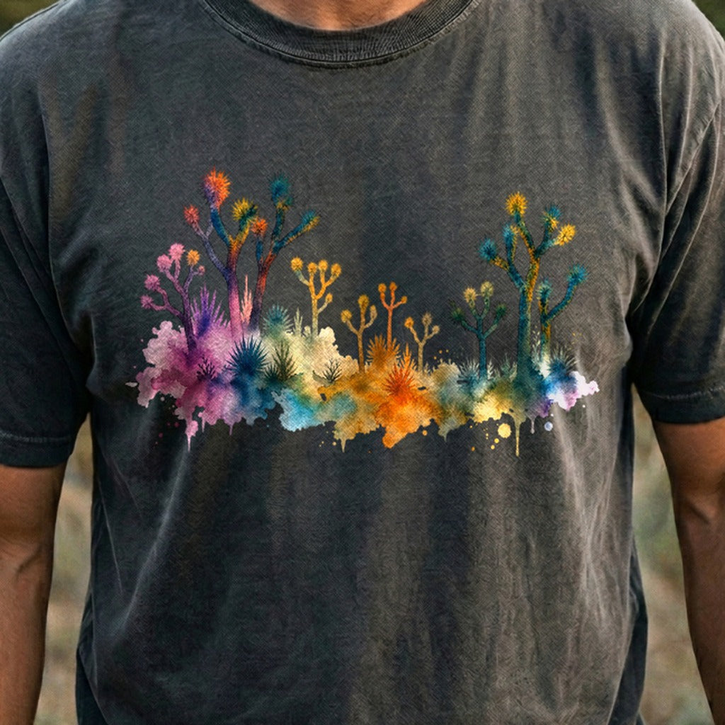 Watercolor Joshua Tree National Park Cotton T-Shirt