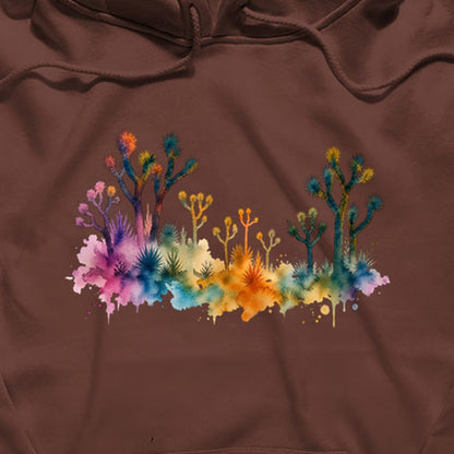 Watercolor Joshua Tree National Park Hoodie