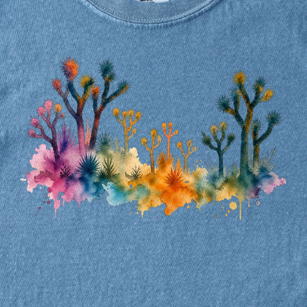 Watercolor Joshua Tree National Park Kids Cotton T-Shirt