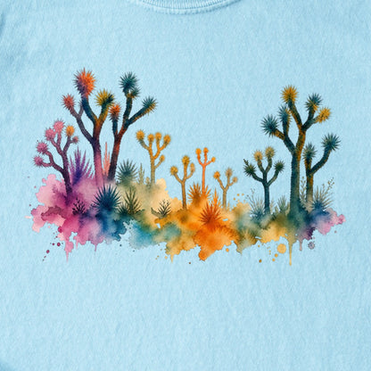 Watercolor Joshua Tree National Park Kids Cotton T-Shirt
