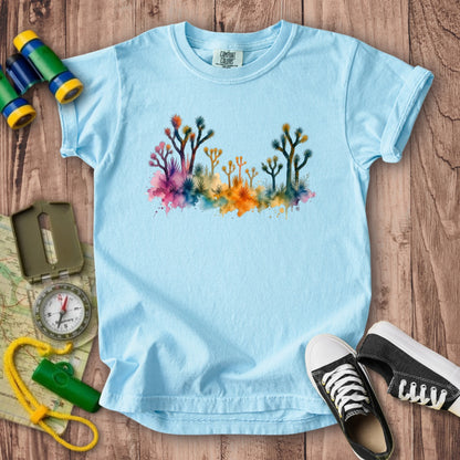Watercolor Joshua Tree National Park Kids Cotton T-Shirt