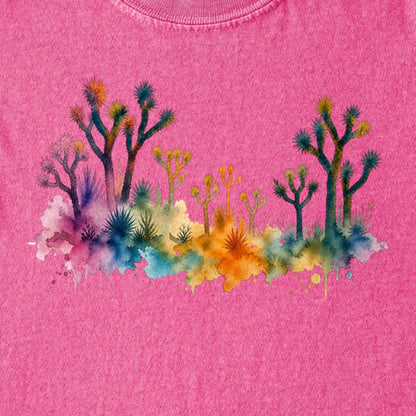 Watercolor Joshua Tree National Park Kids Cotton T-Shirt