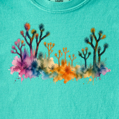 Watercolor Joshua Tree National Park Kids Cotton T-Shirt
