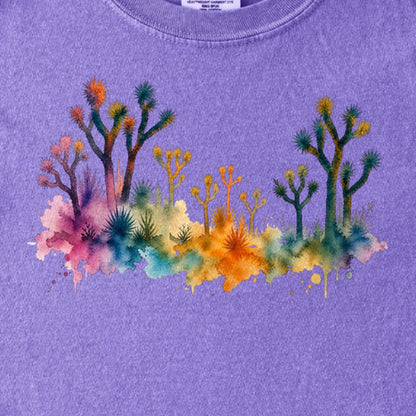 Watercolor Joshua Tree National Park Kids Cotton T-Shirt