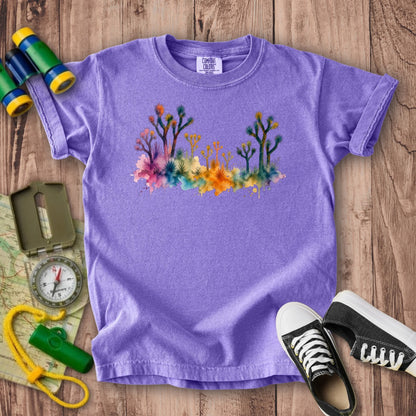 Watercolor Joshua Tree National Park Kids Cotton T-Shirt
