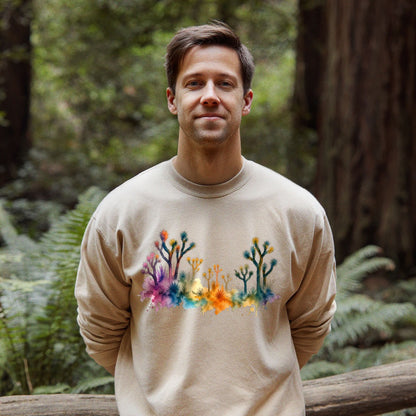 Watercolor Joshua Tree National Park Crewneck Sweatshirt