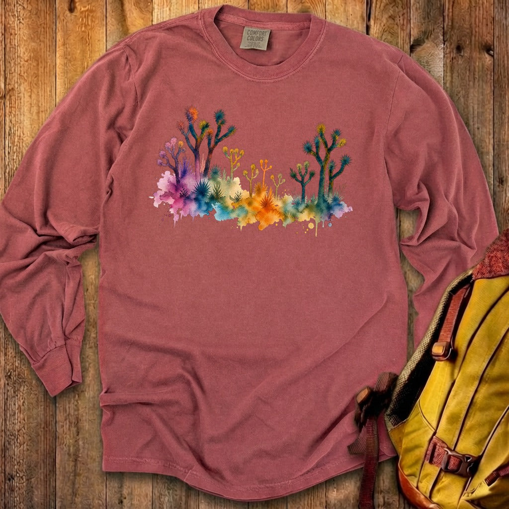 Watercolor Joshua Tree National Park Premium Long Sleeve