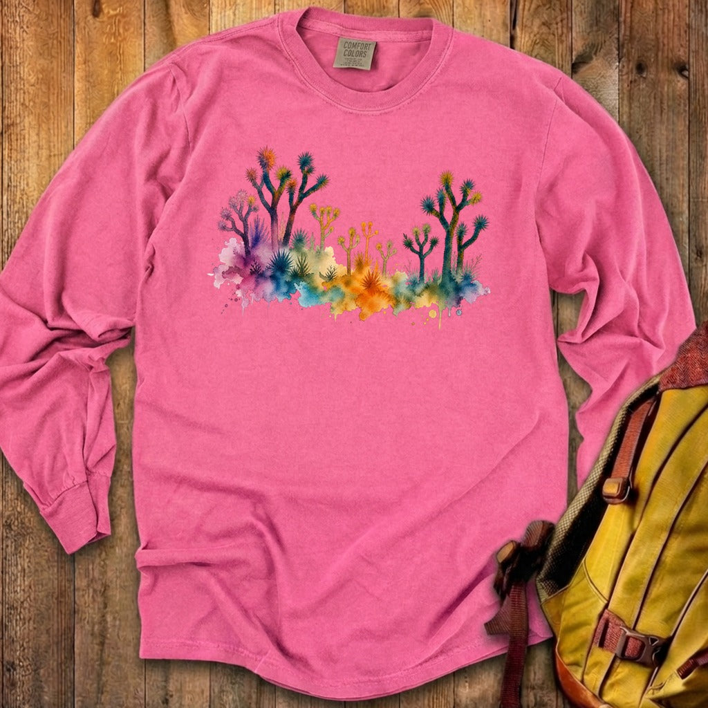 Watercolor Joshua Tree National Park Premium Long Sleeve