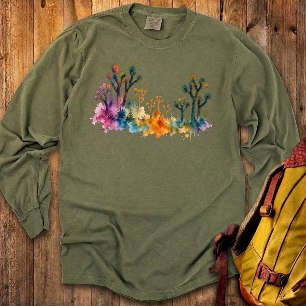 Watercolor Joshua Tree National Park Premium Long Sleeve