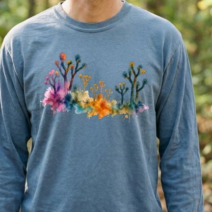 Watercolor Joshua Tree National Park Premium Long Sleeve
