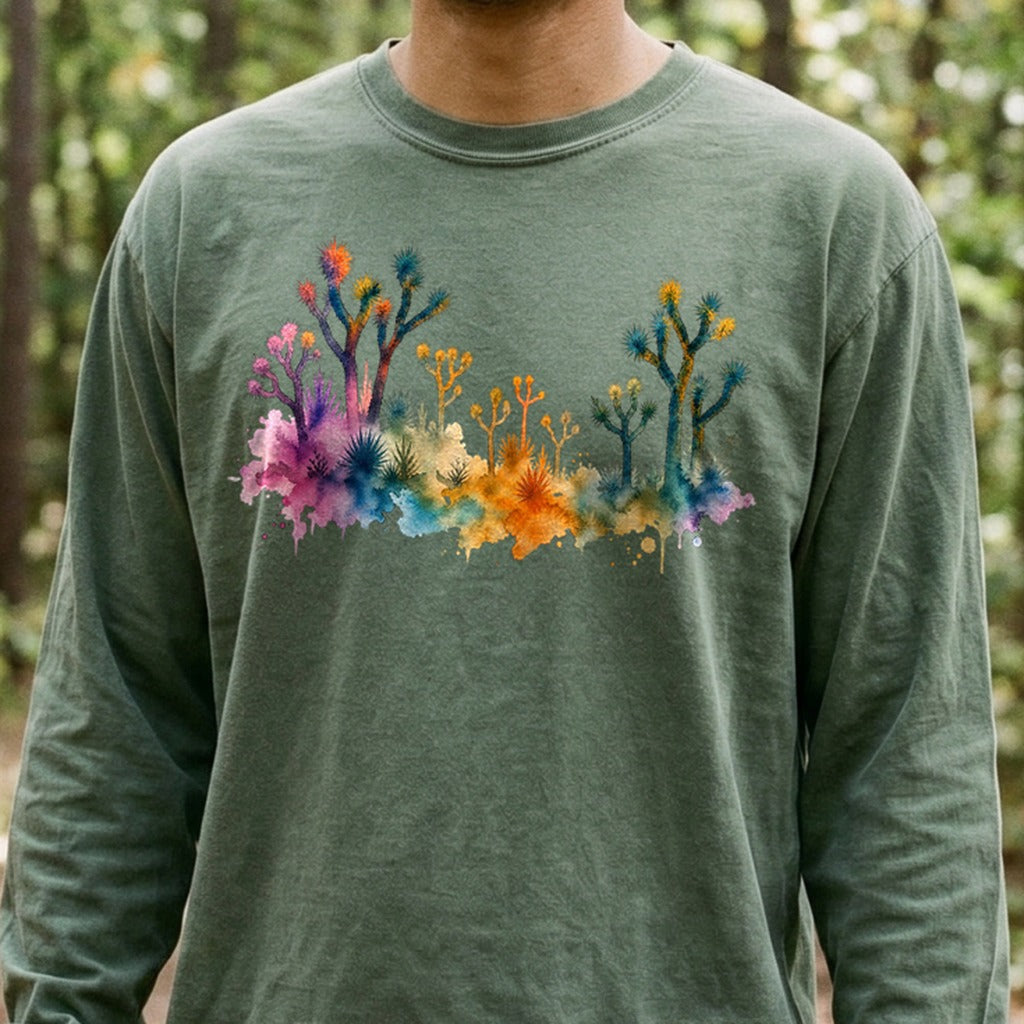 Watercolor Joshua Tree National Park Premium Long Sleeve