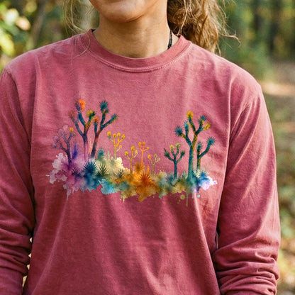 Watercolor Joshua Tree National Park Premium Long Sleeve