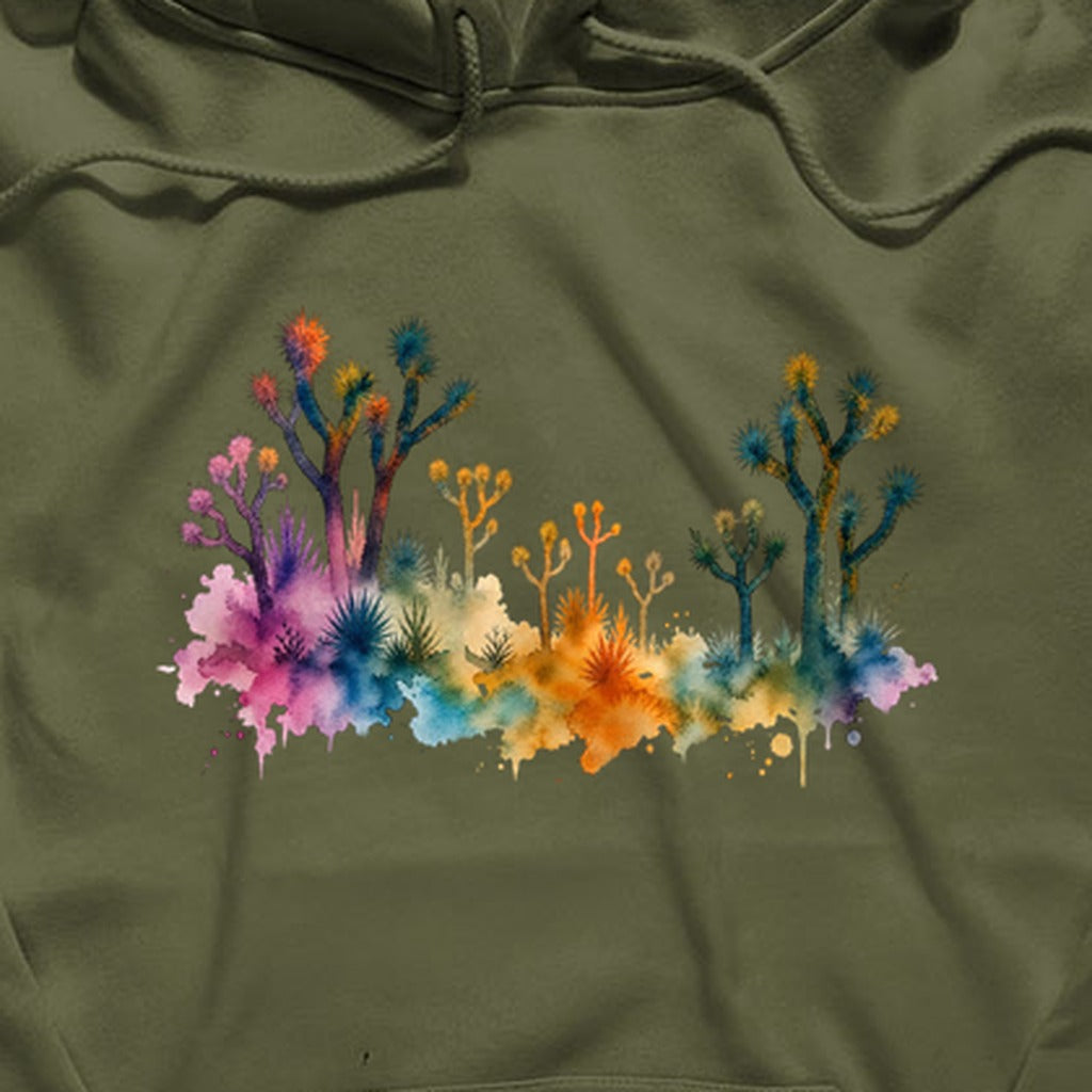 Watercolor Joshua Tree National Park Hoodie