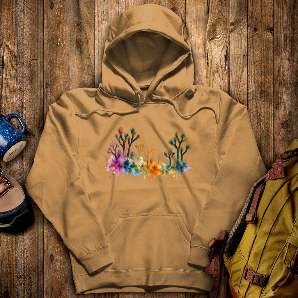Watercolor Joshua Tree National Park Hoodie