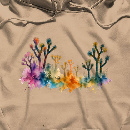 Watercolor Joshua Tree National Park Hoodie