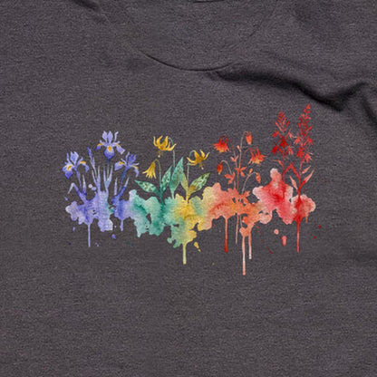 Watercolor New River Gorge Wildflowers T-Shirt