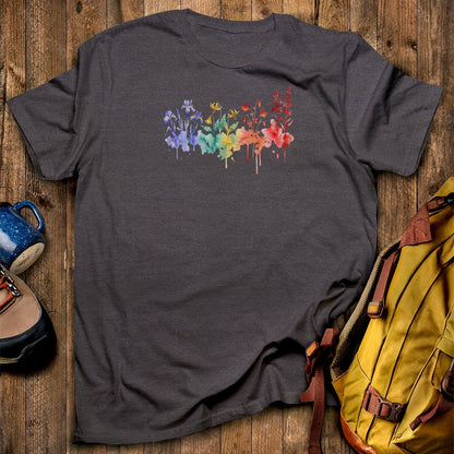Watercolor New River Gorge Wildflowers T-Shirt