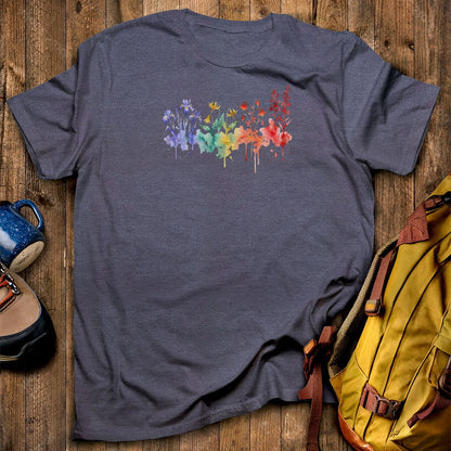 Watercolor New River Gorge Wildflowers T-Shirt