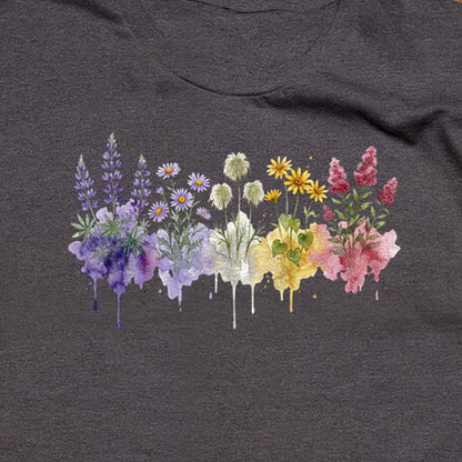 Watercolor North Cascades Wildflowers T-Shirt