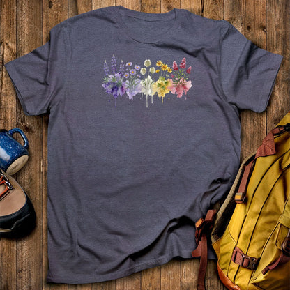 Watercolor North Cascades Wildflowers T-Shirt