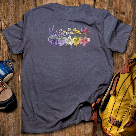 Watercolor North Cascades Wildflowers T-Shirt