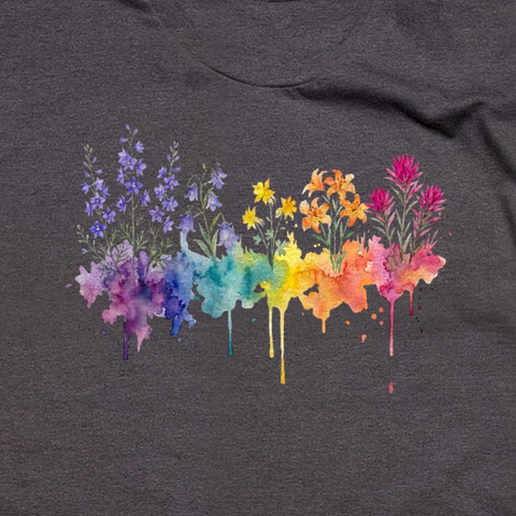 Watercolor Olympic Wildflowers T-Shirt