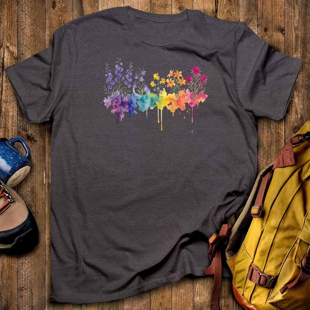 Watercolor Olympic Wildflowers T-Shirt