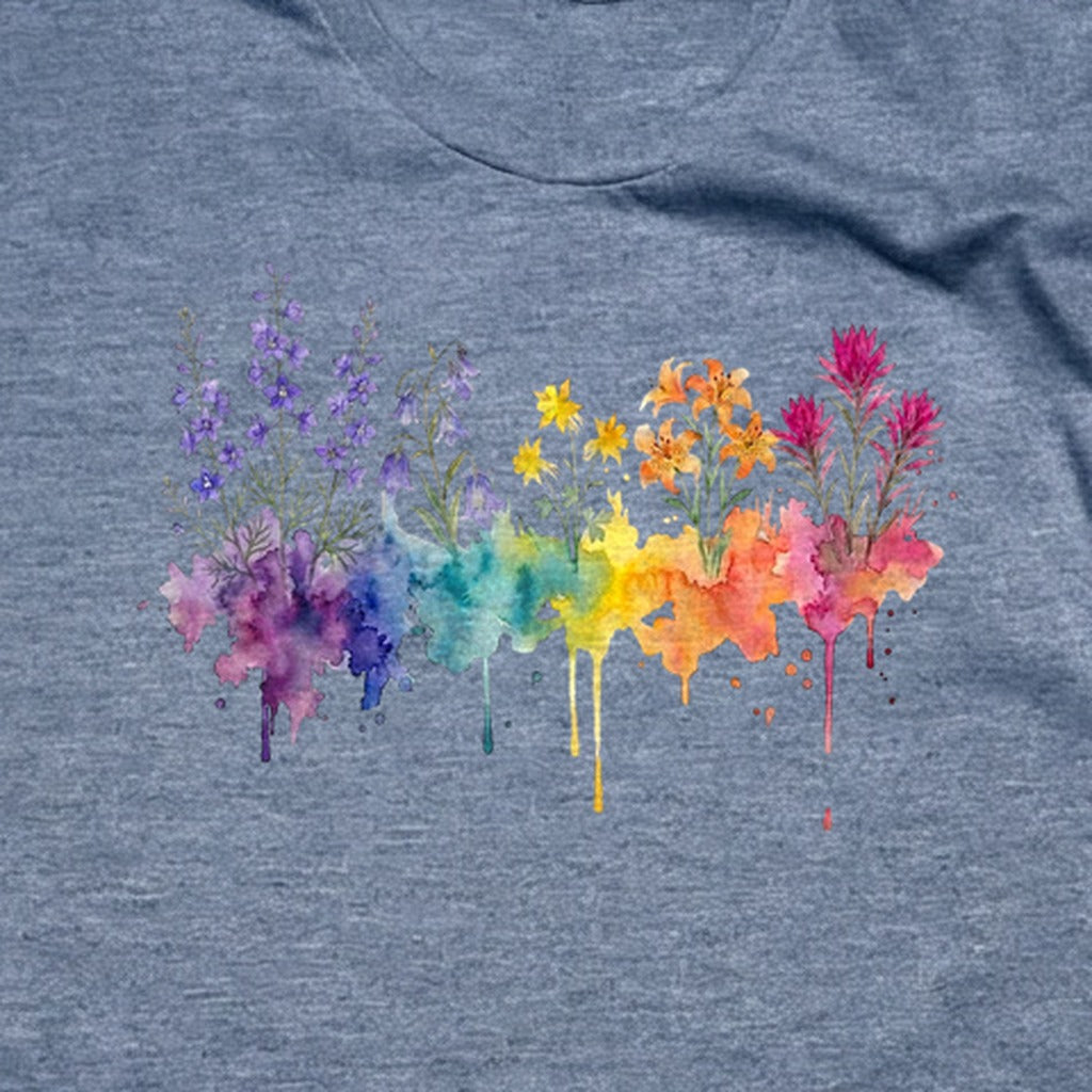 Watercolor Olympic Wildflowers T-Shirt