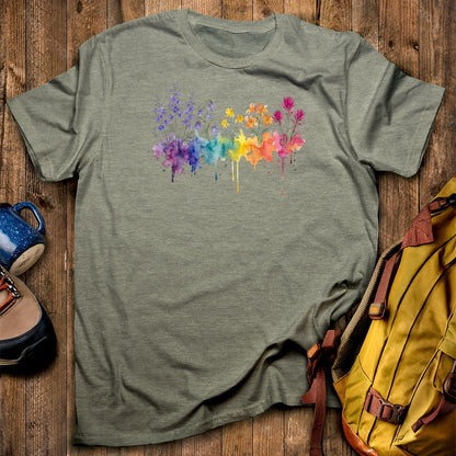 Watercolor Olympic Wildflowers T-Shirt