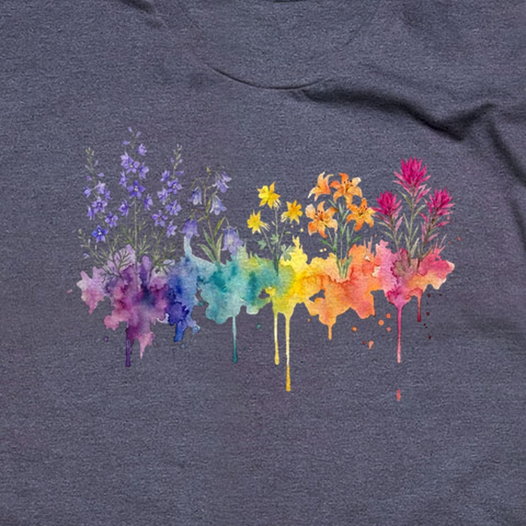Watercolor Olympic Wildflowers T-Shirt