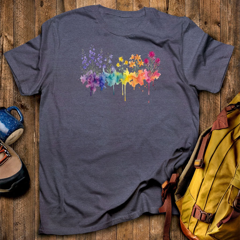 Watercolor Olympic Wildflowers T-Shirt