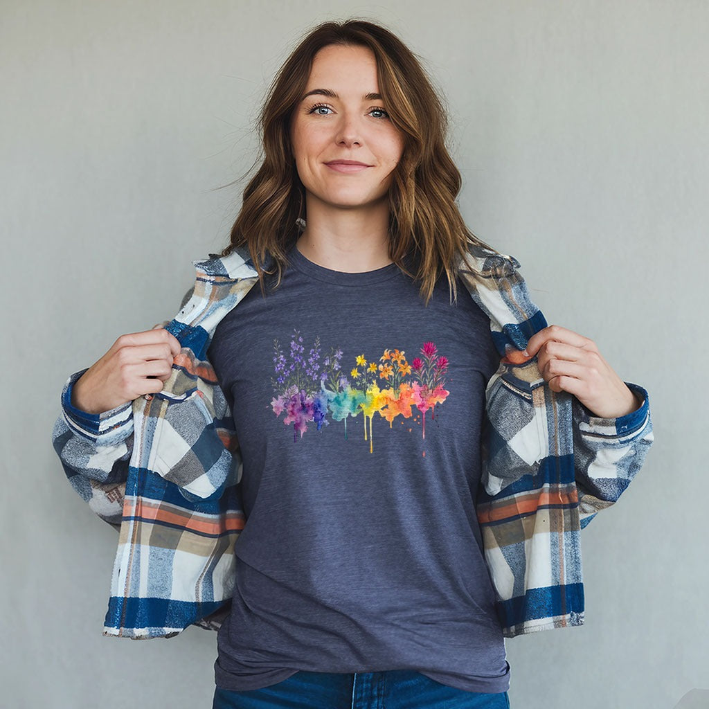 Watercolor Olympic Wildflowers T-Shirt