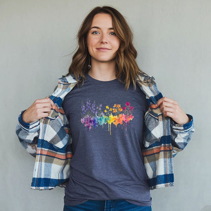 Watercolor Olympic Wildflowers T-Shirt