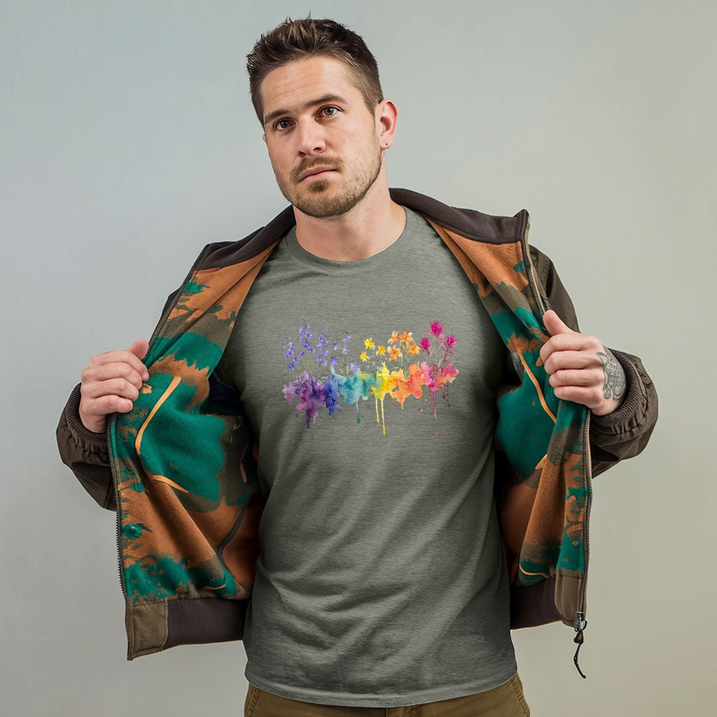 Watercolor Olympic Wildflowers T-Shirt