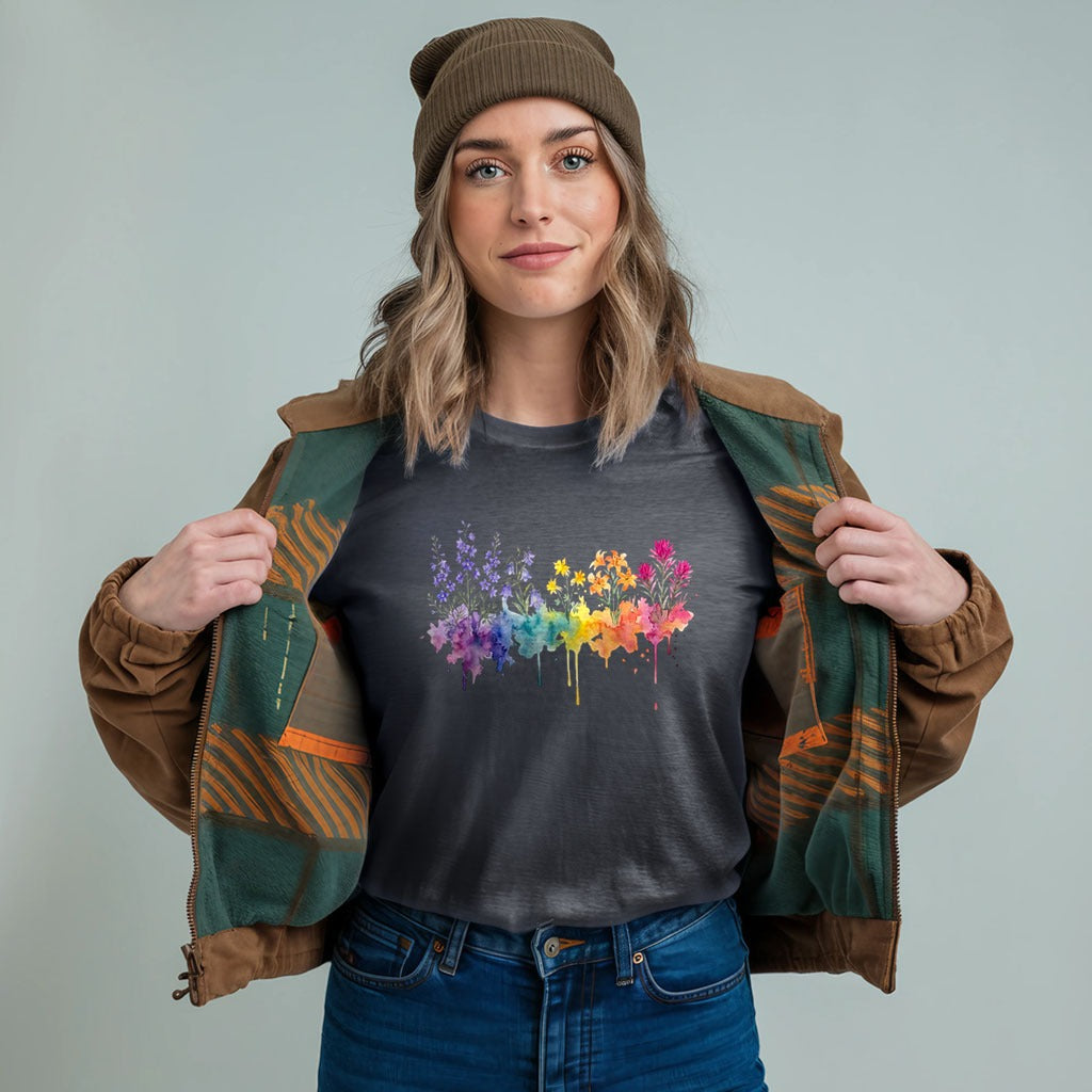 Watercolor Olympic Wildflowers T-Shirt